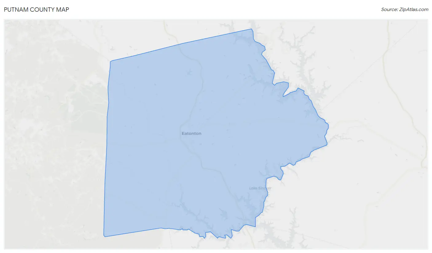 Putnam County Map