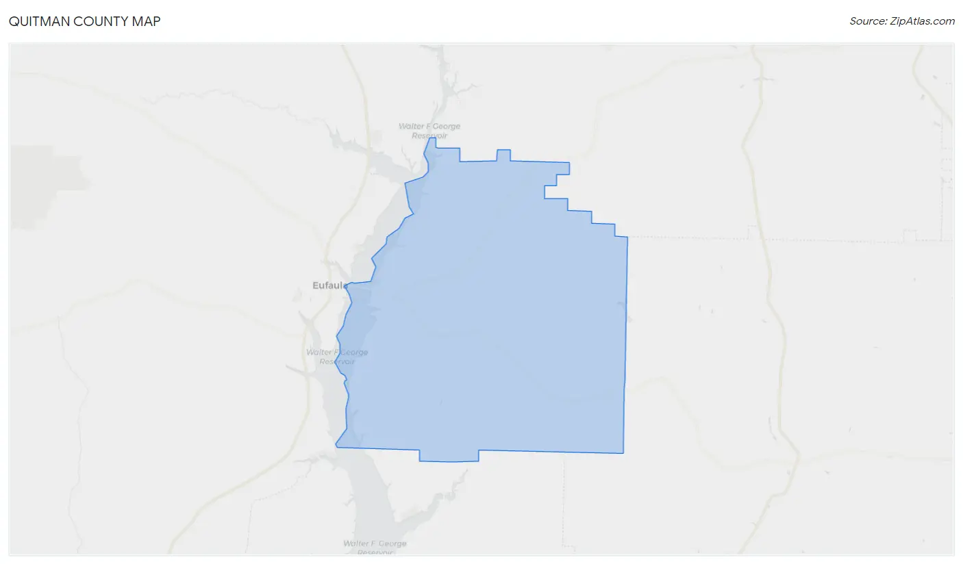 Quitman County Map