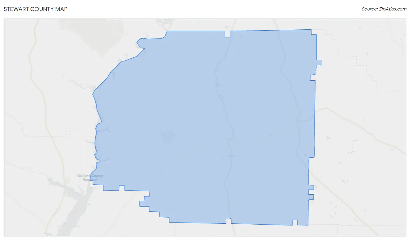 Stewart County Map