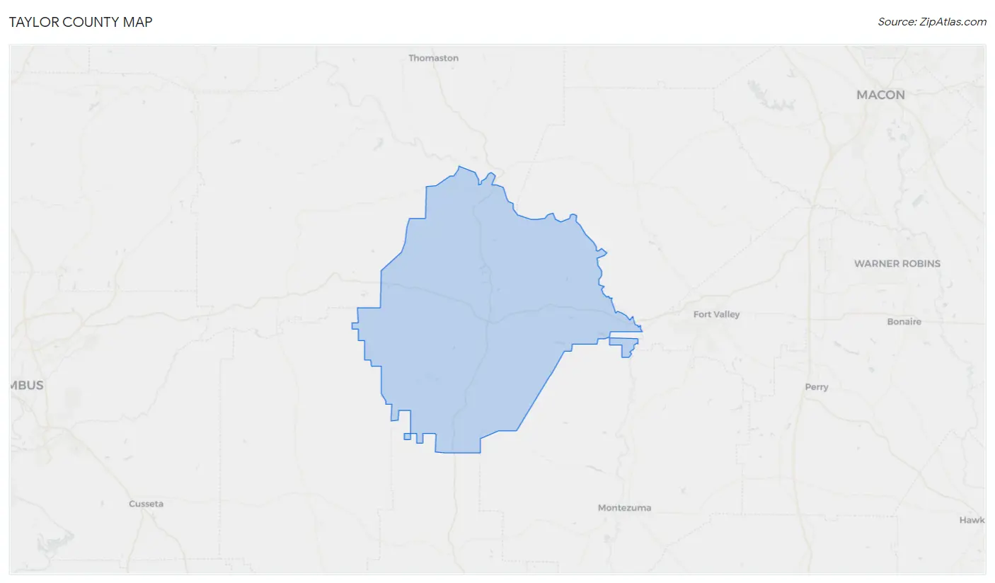 Taylor County Map