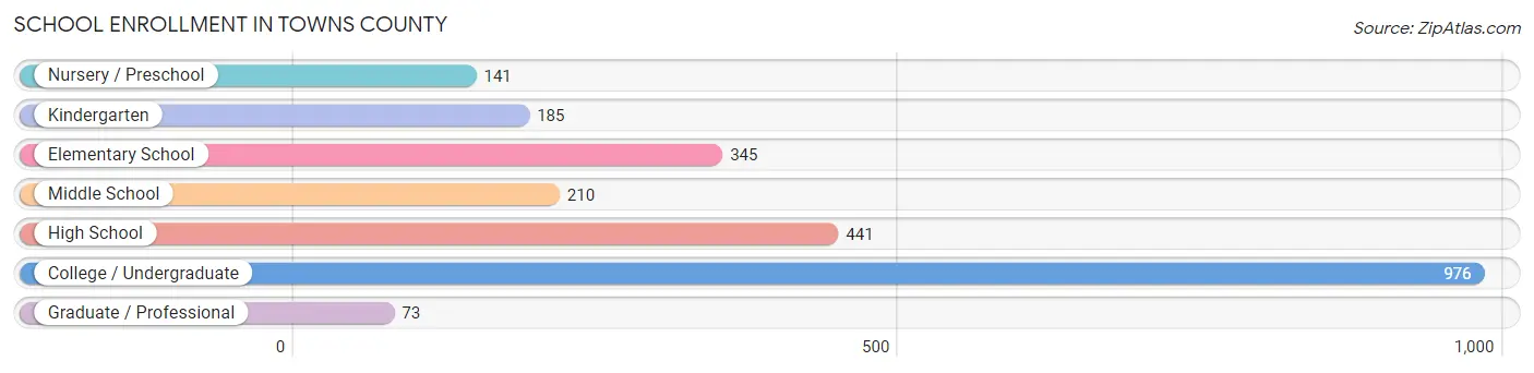 School Enrollment in Towns County