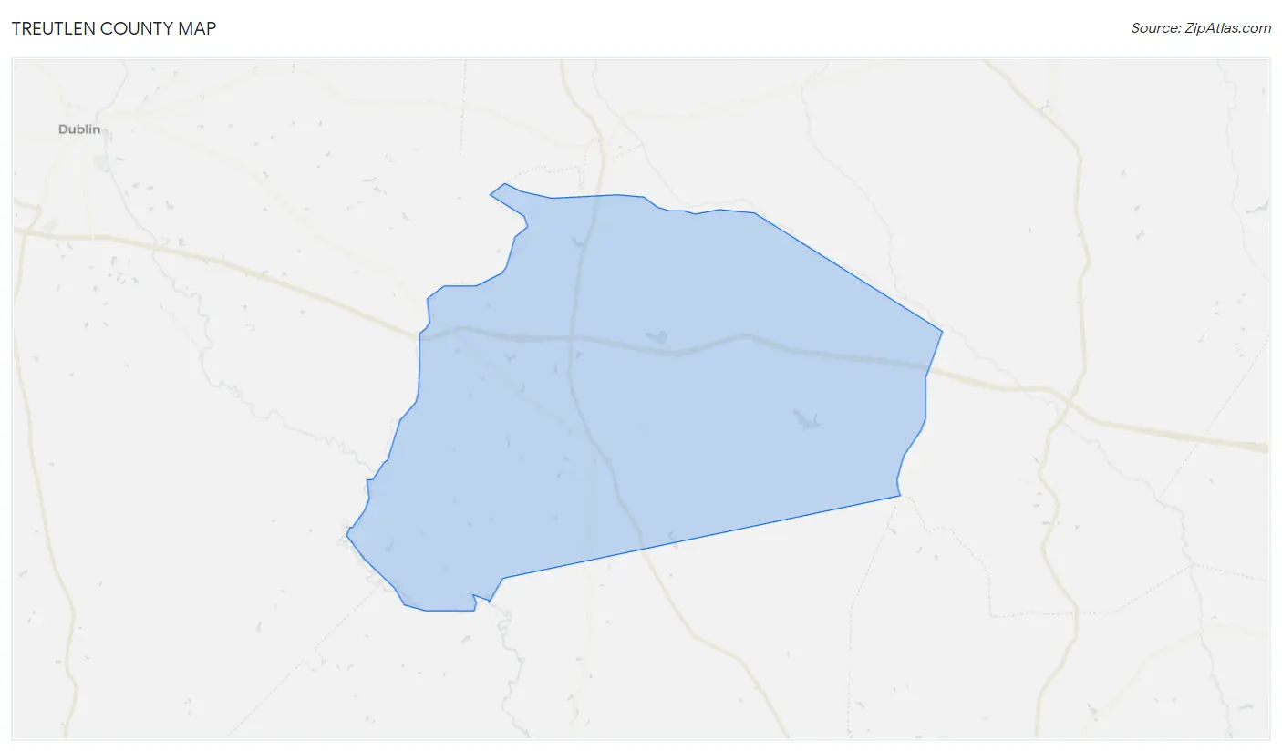 Treutlen County Map