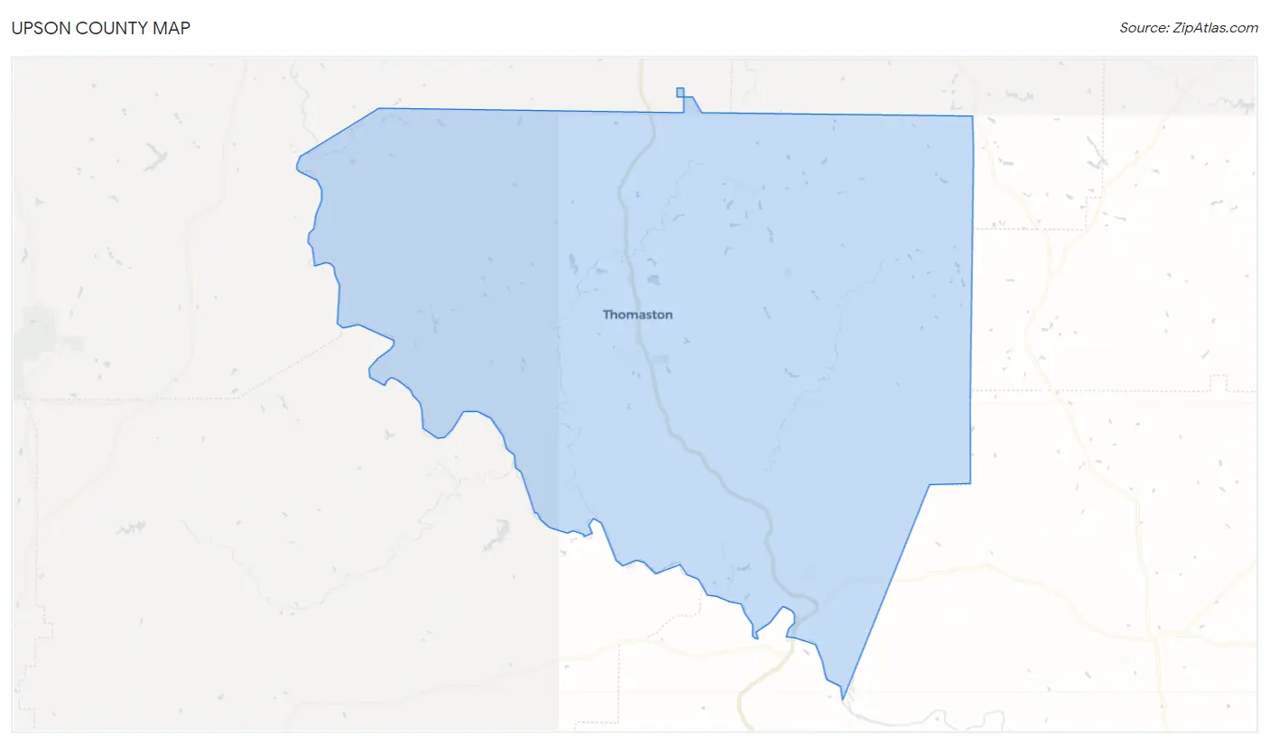 Upson County Map