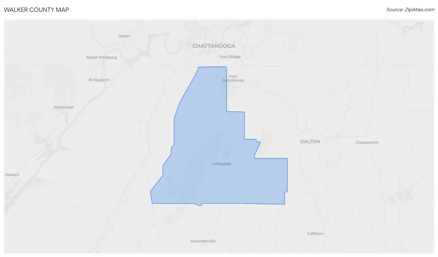 Walker County Map