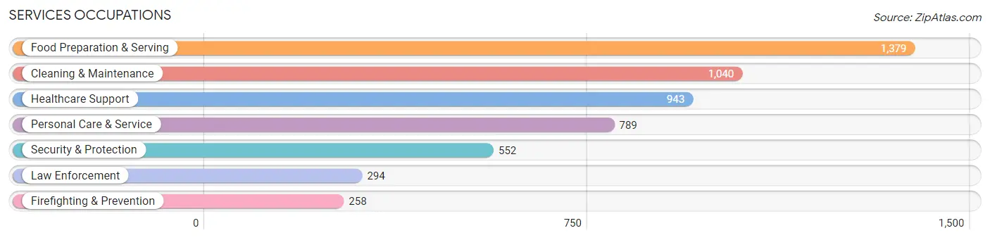 Services Occupations in Walker County