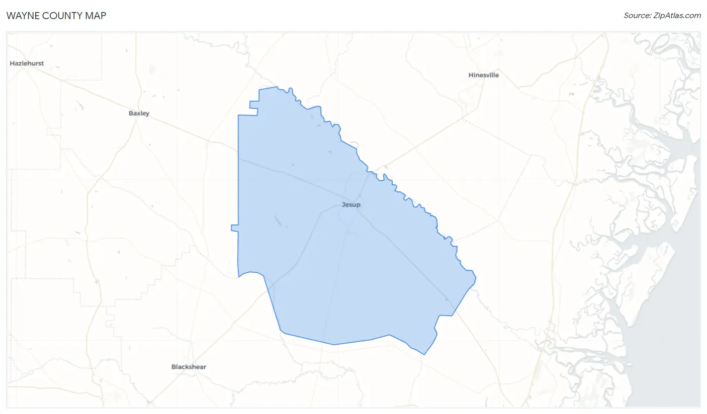 Wayne County Map