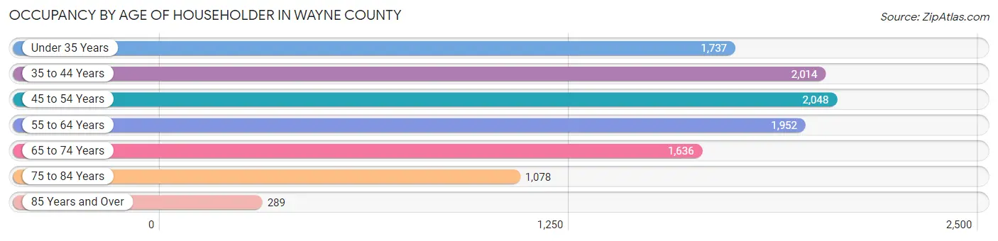 Occupancy by Age of Householder in Wayne County