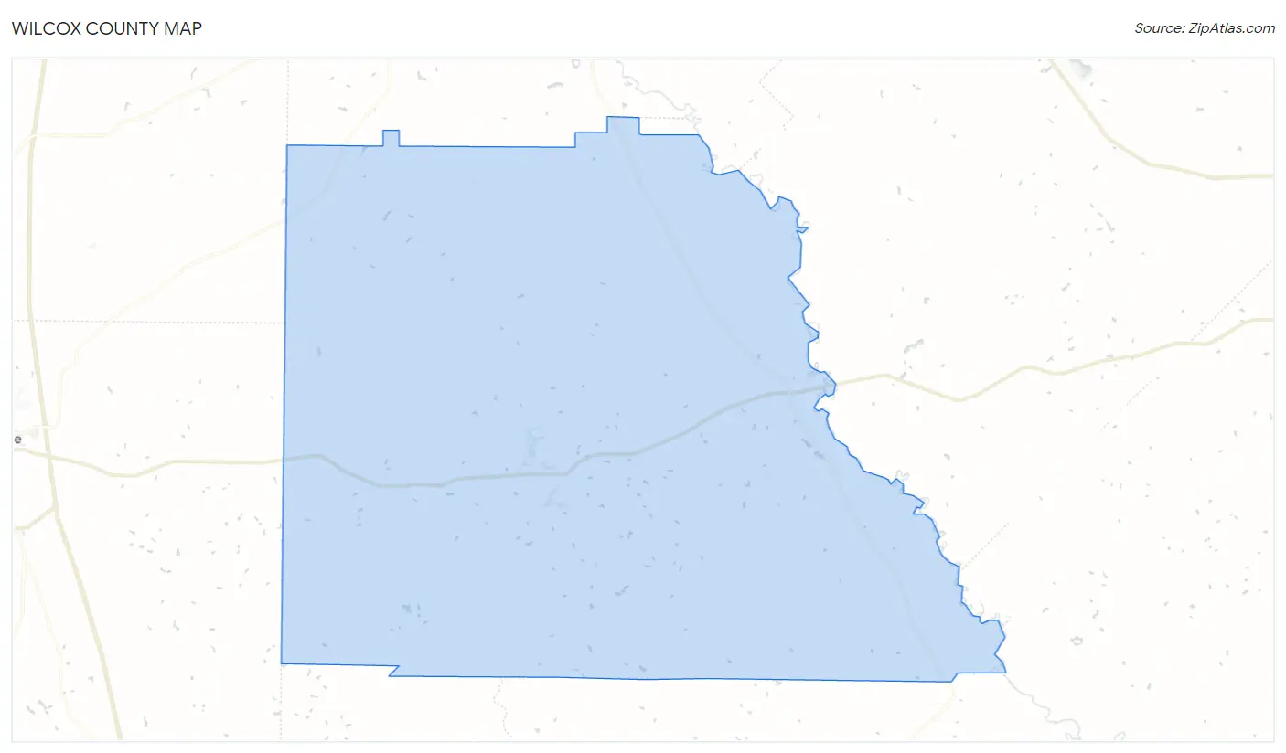 Wilcox County Map