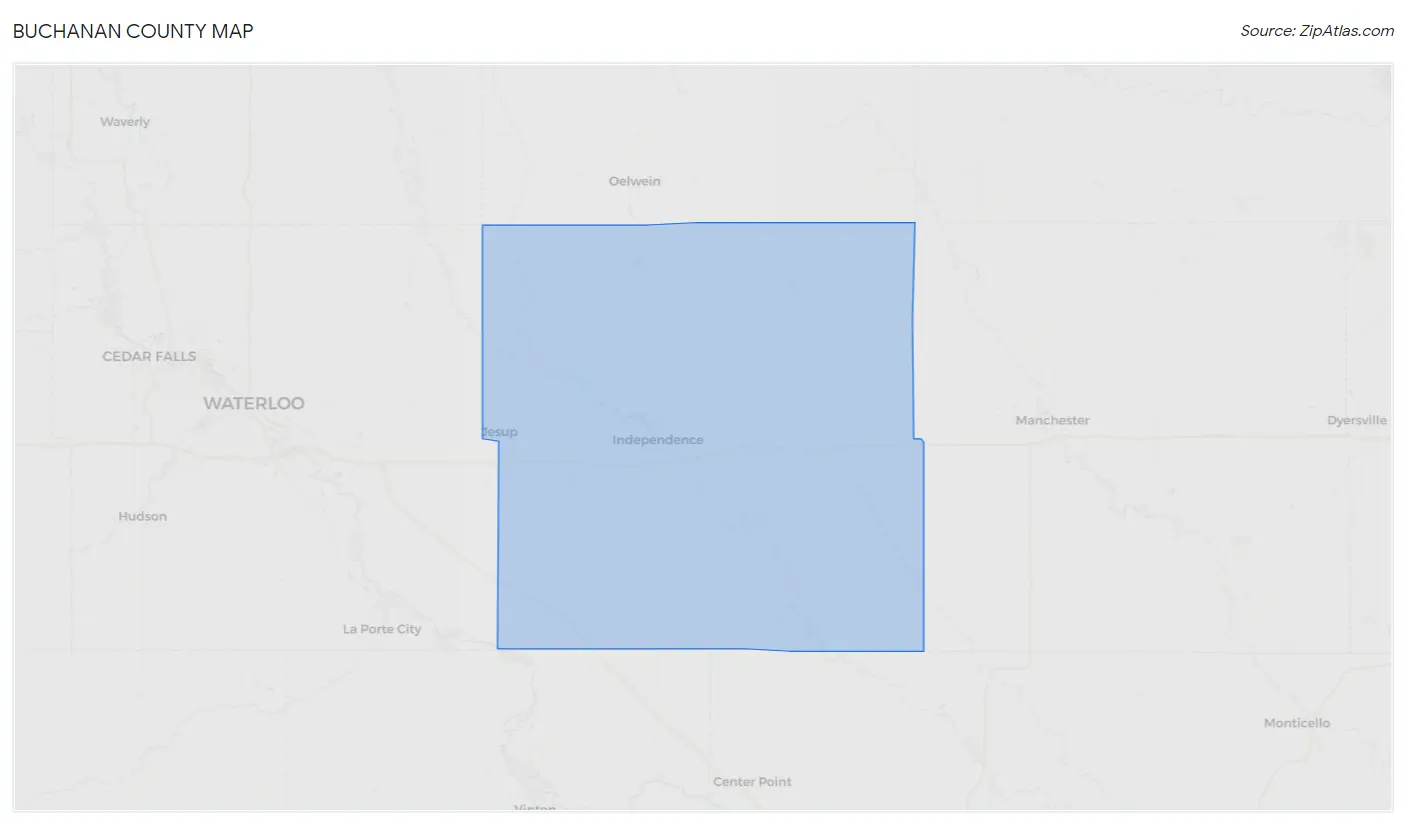 Buchanan County Map
