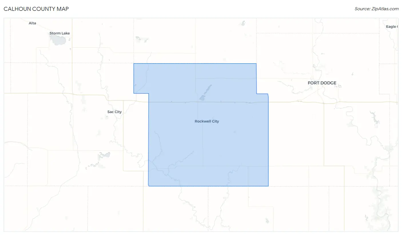 Calhoun County Map