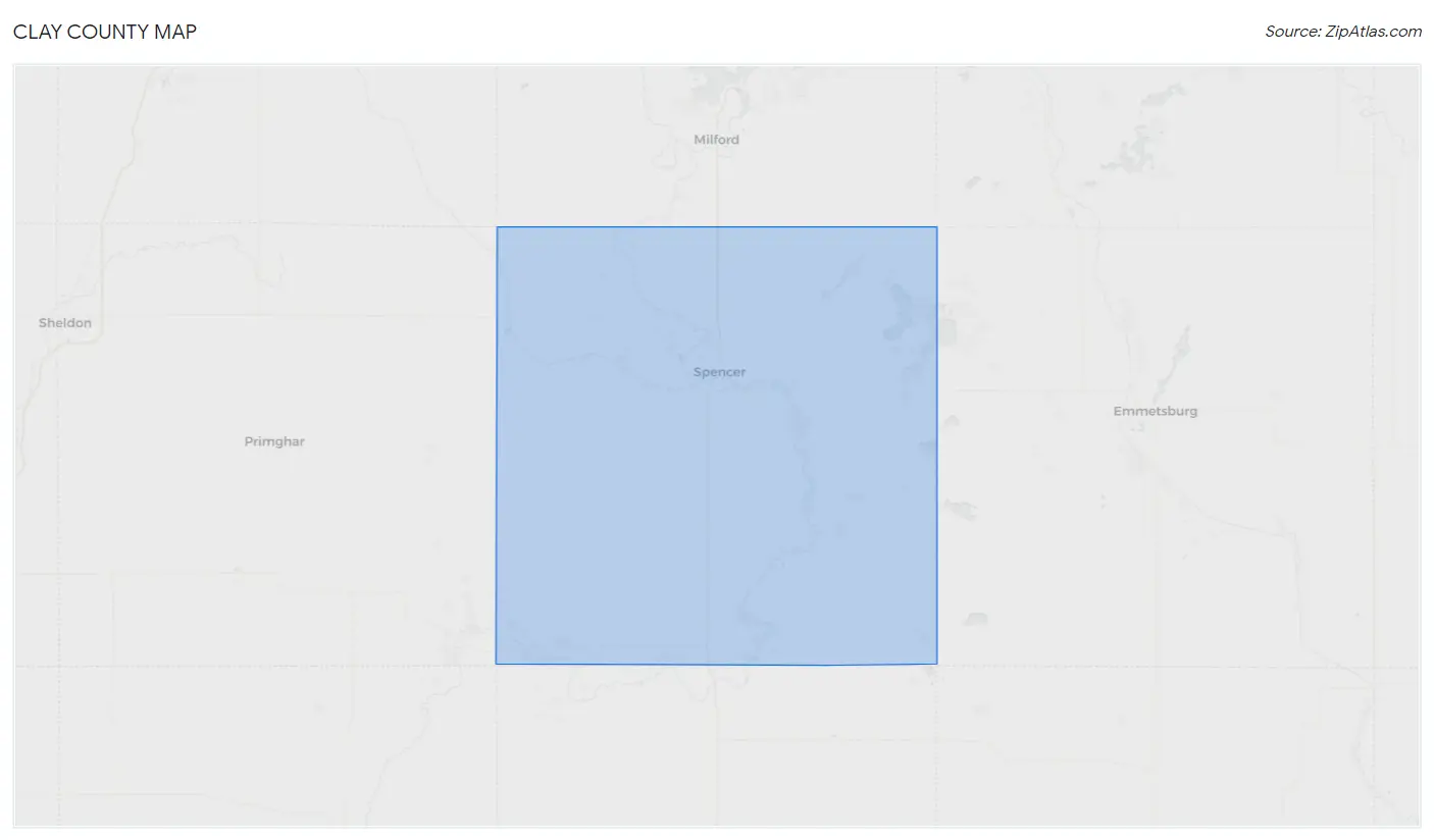 Clay County Map