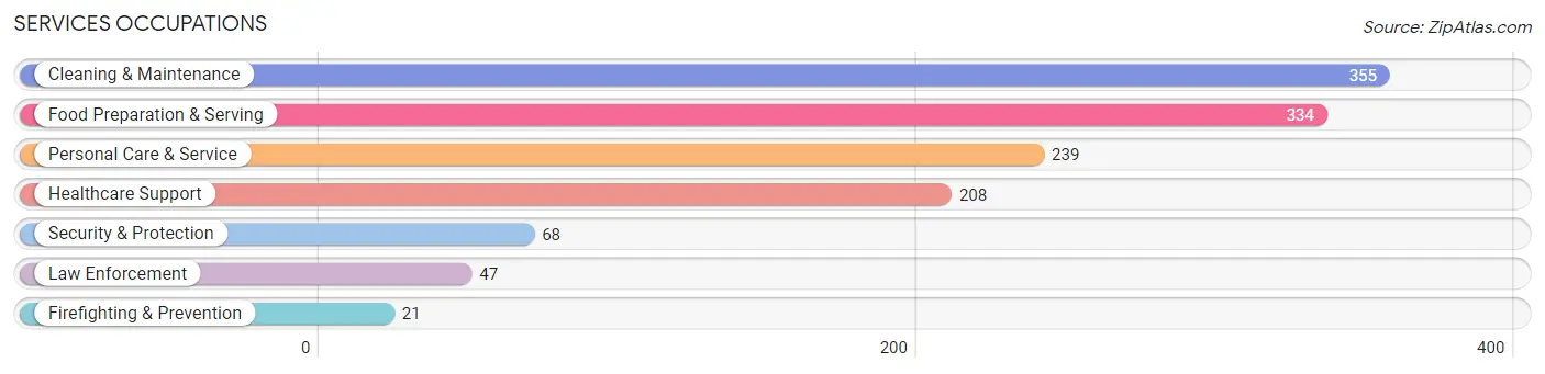 Services Occupations in Clay County