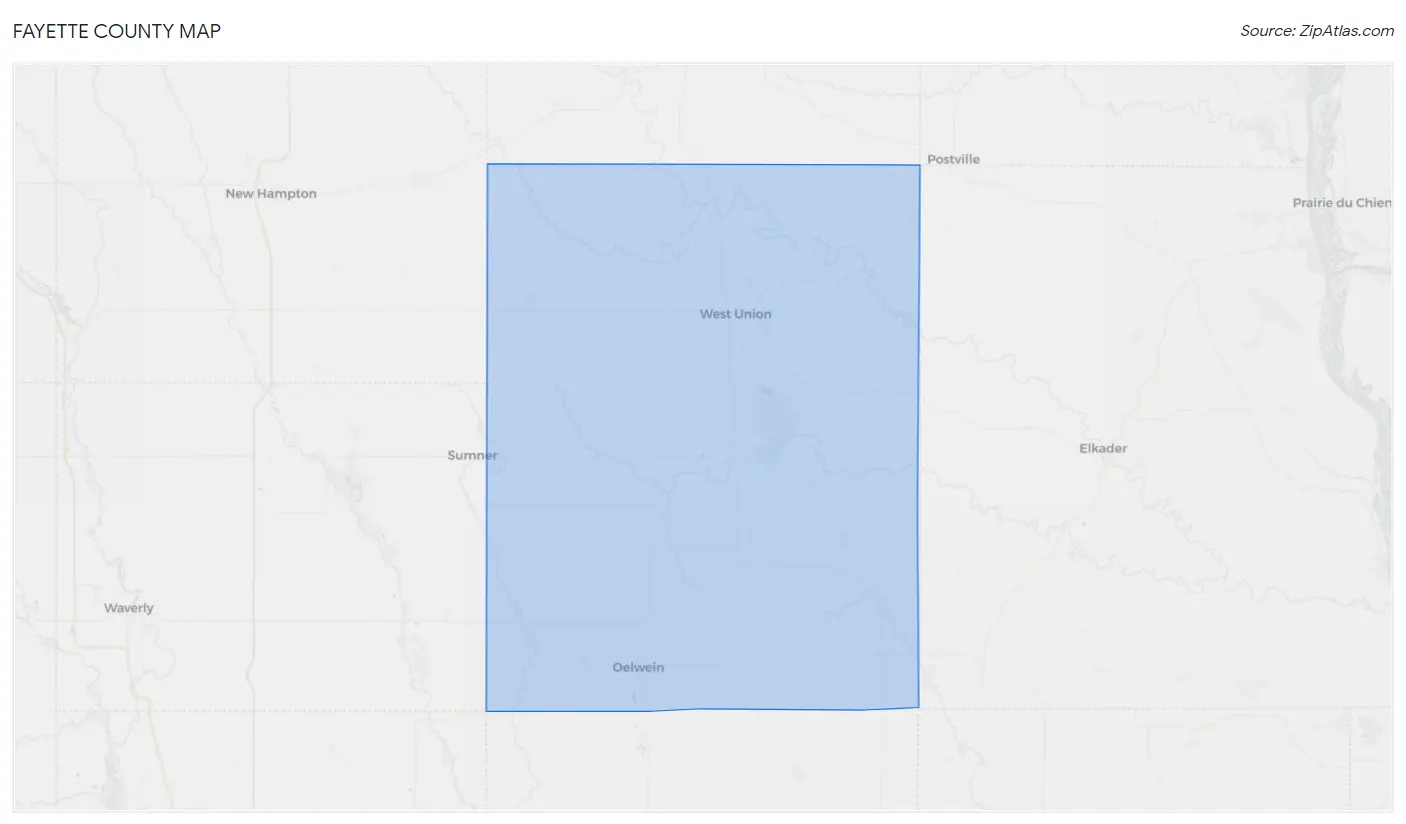 Fayette County Map