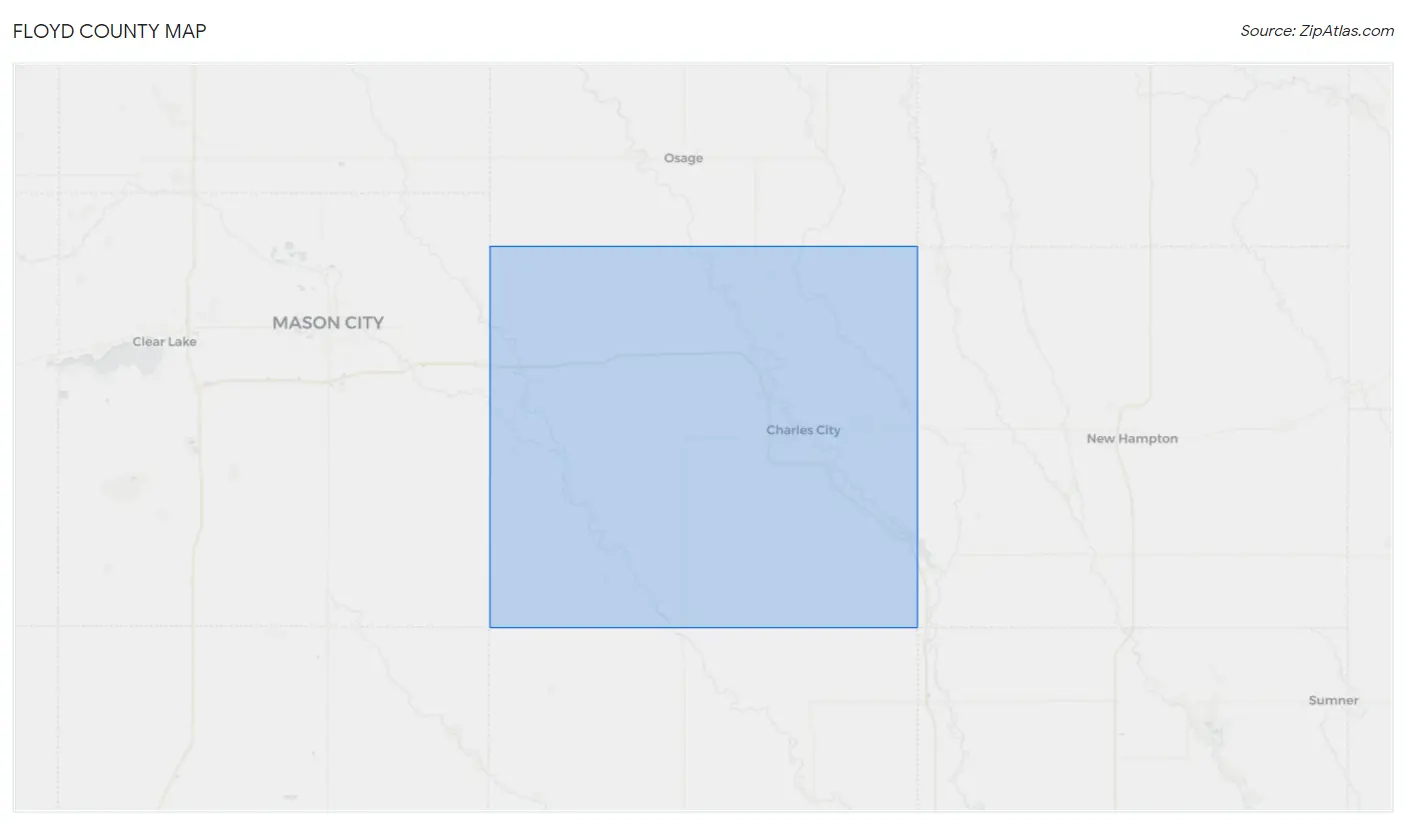 Floyd County Map