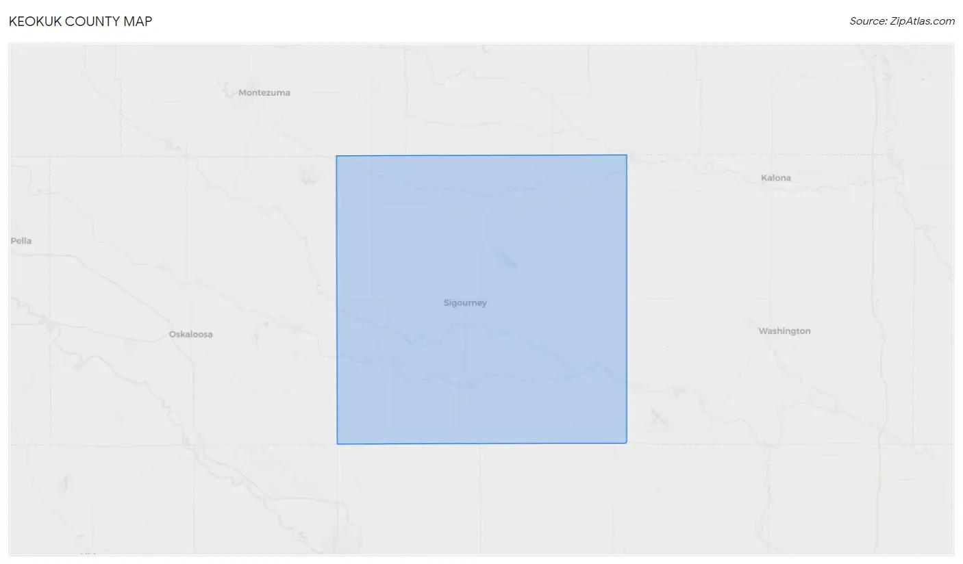 Keokuk County Map