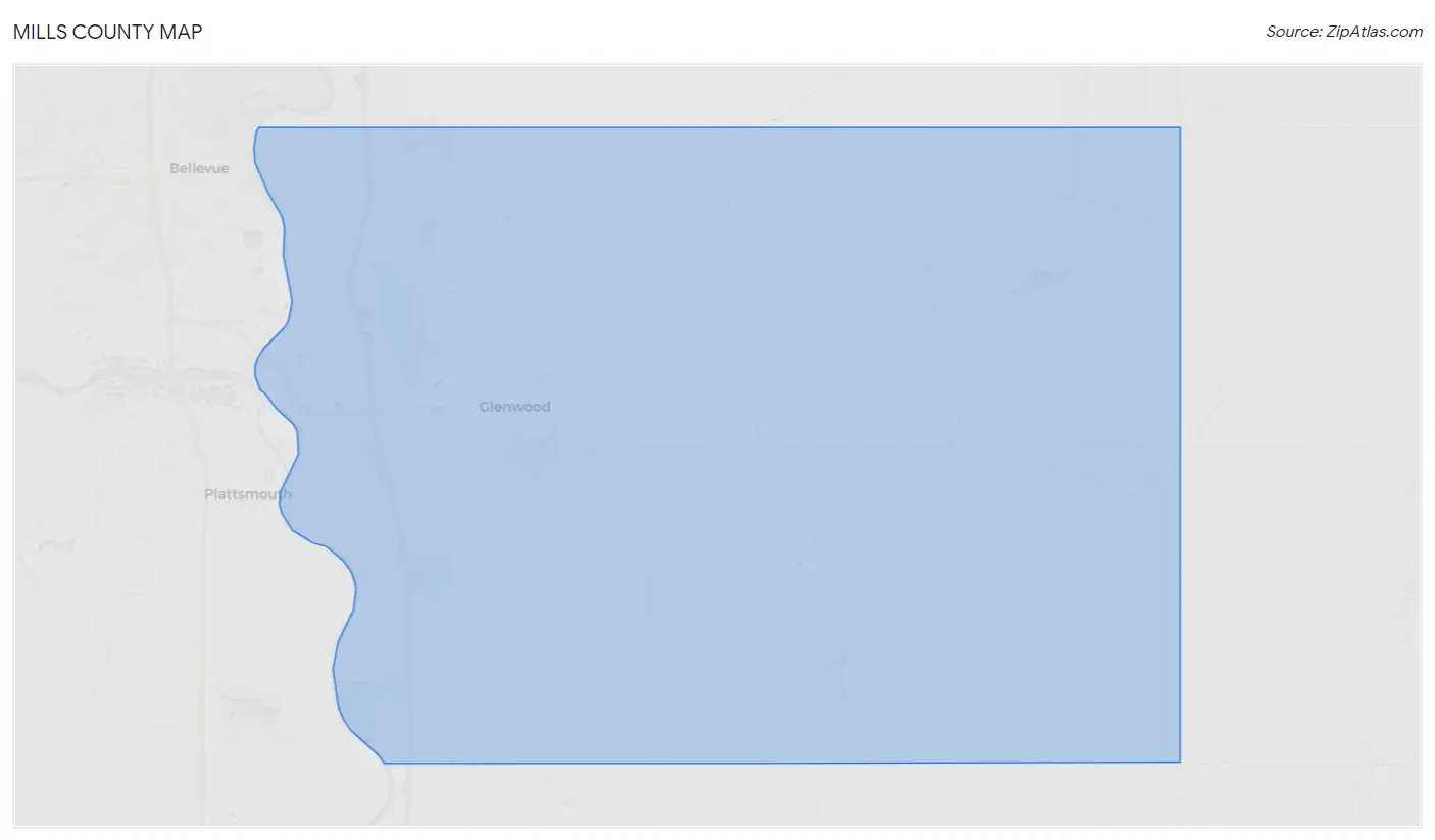 Mills County Map