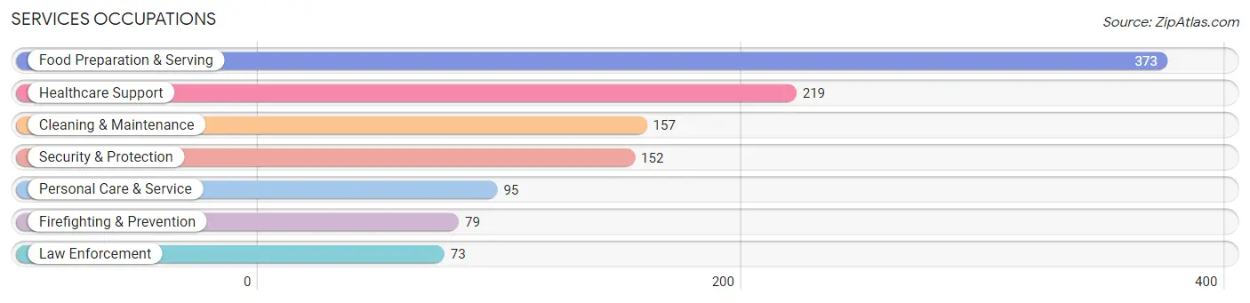 Services Occupations in Mills County