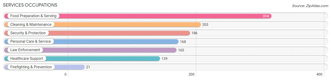 Services Occupations in Page County