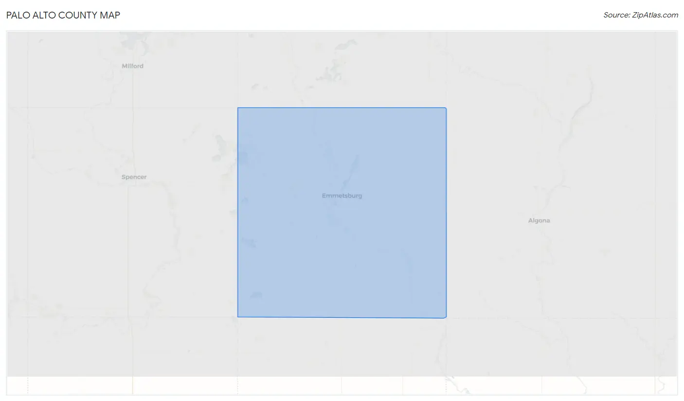 Palo Alto County Map