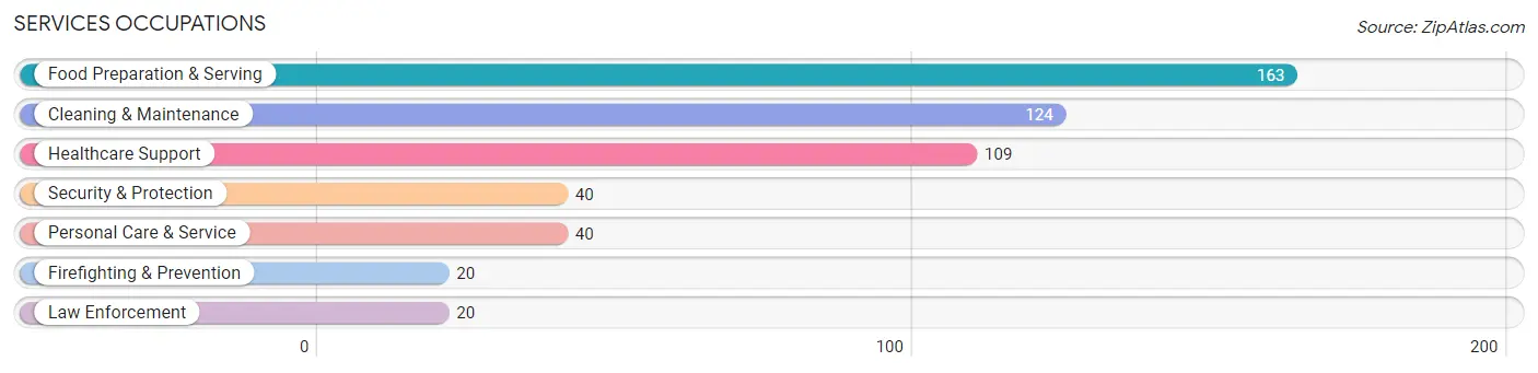Services Occupations in Pocahontas County