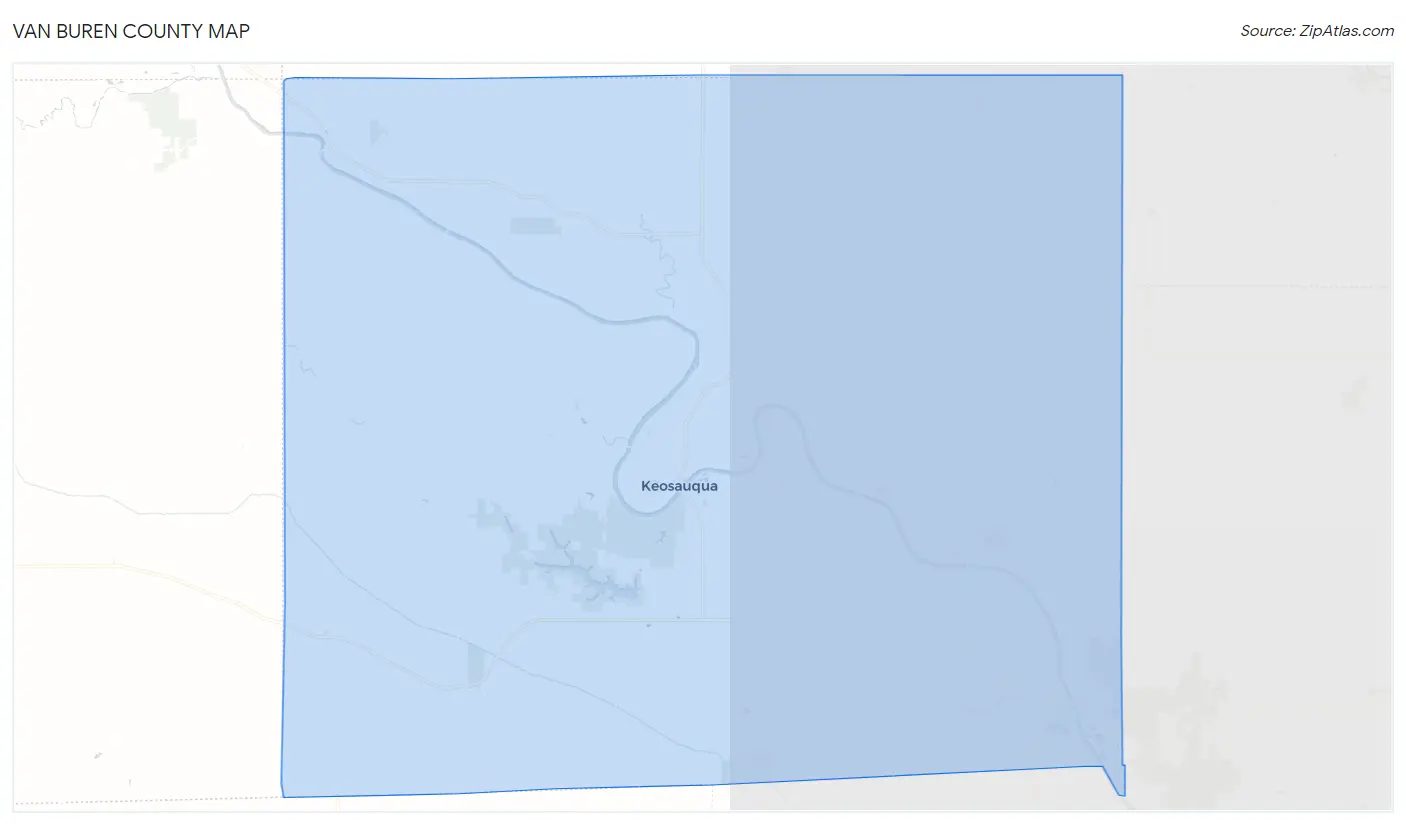 Van Buren County Map