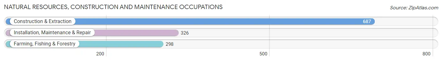 Natural Resources, Construction and Maintenance Occupations in Winneshiek County