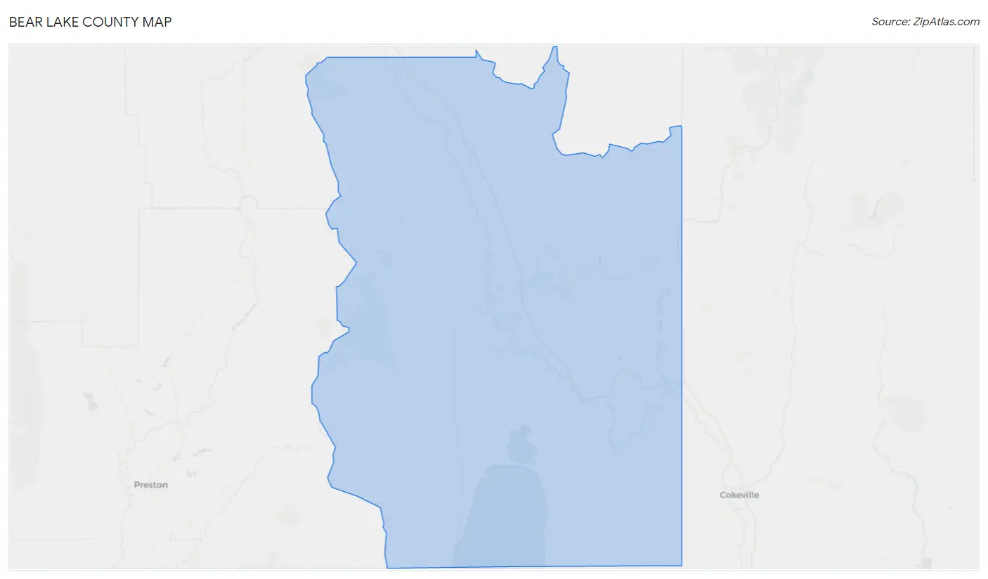 Bear Lake County Map