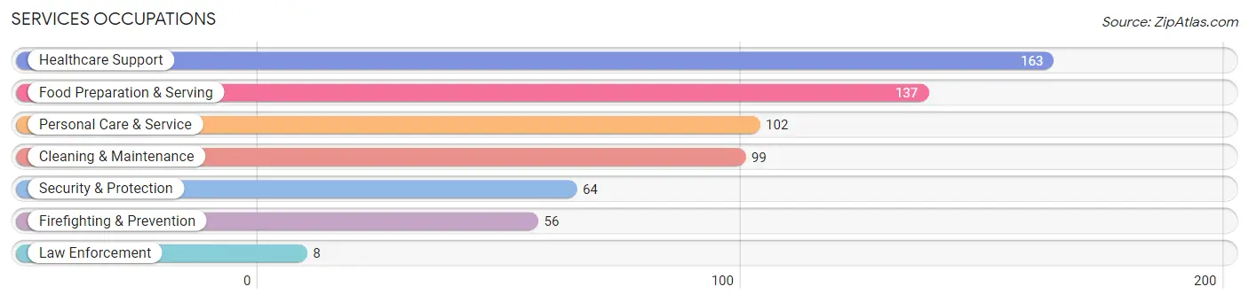 Services Occupations in Bear Lake County