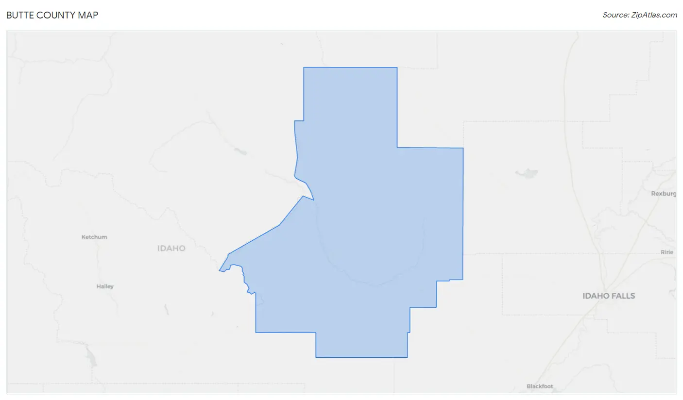 Butte County Map