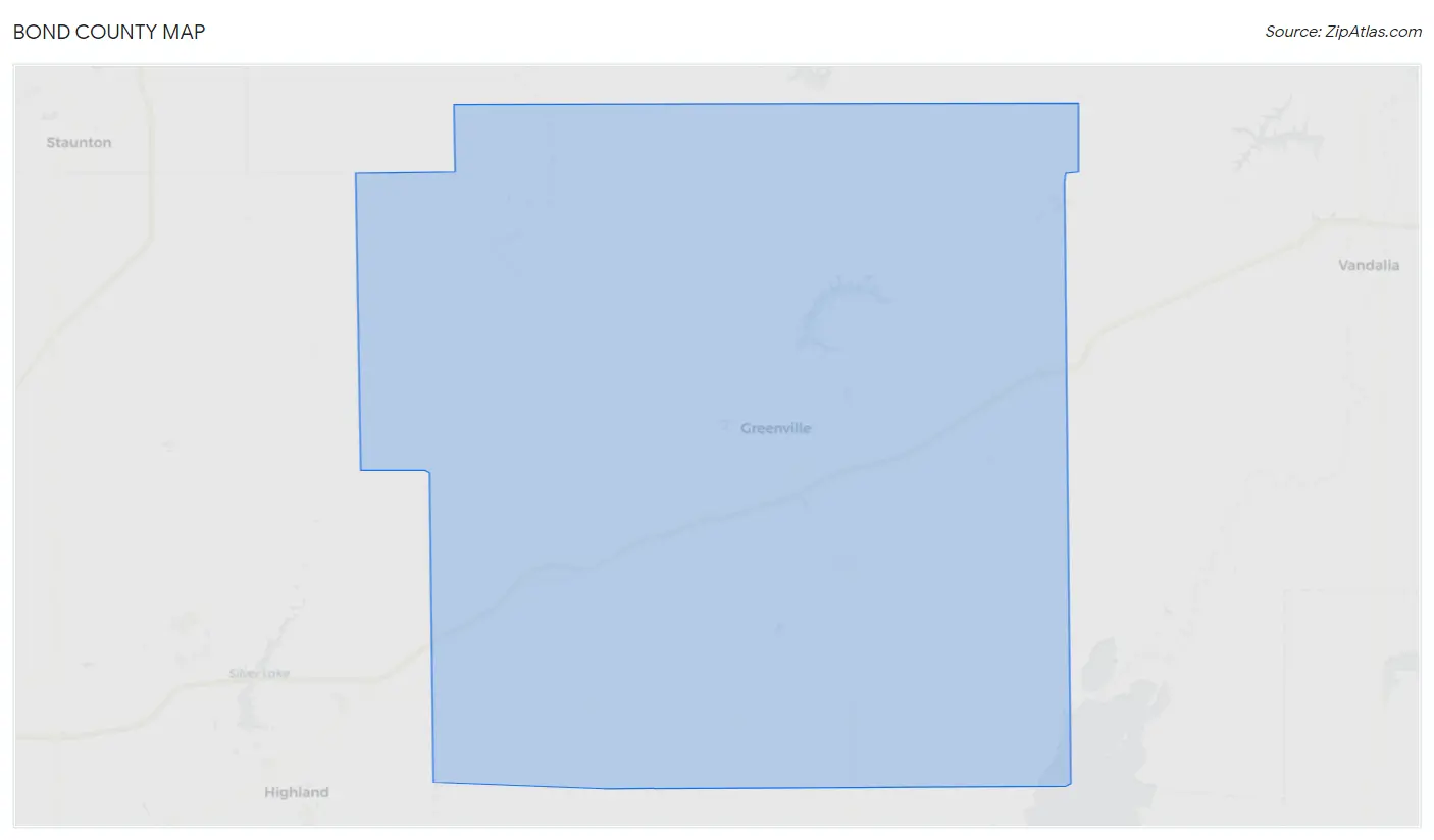 Bond County Map