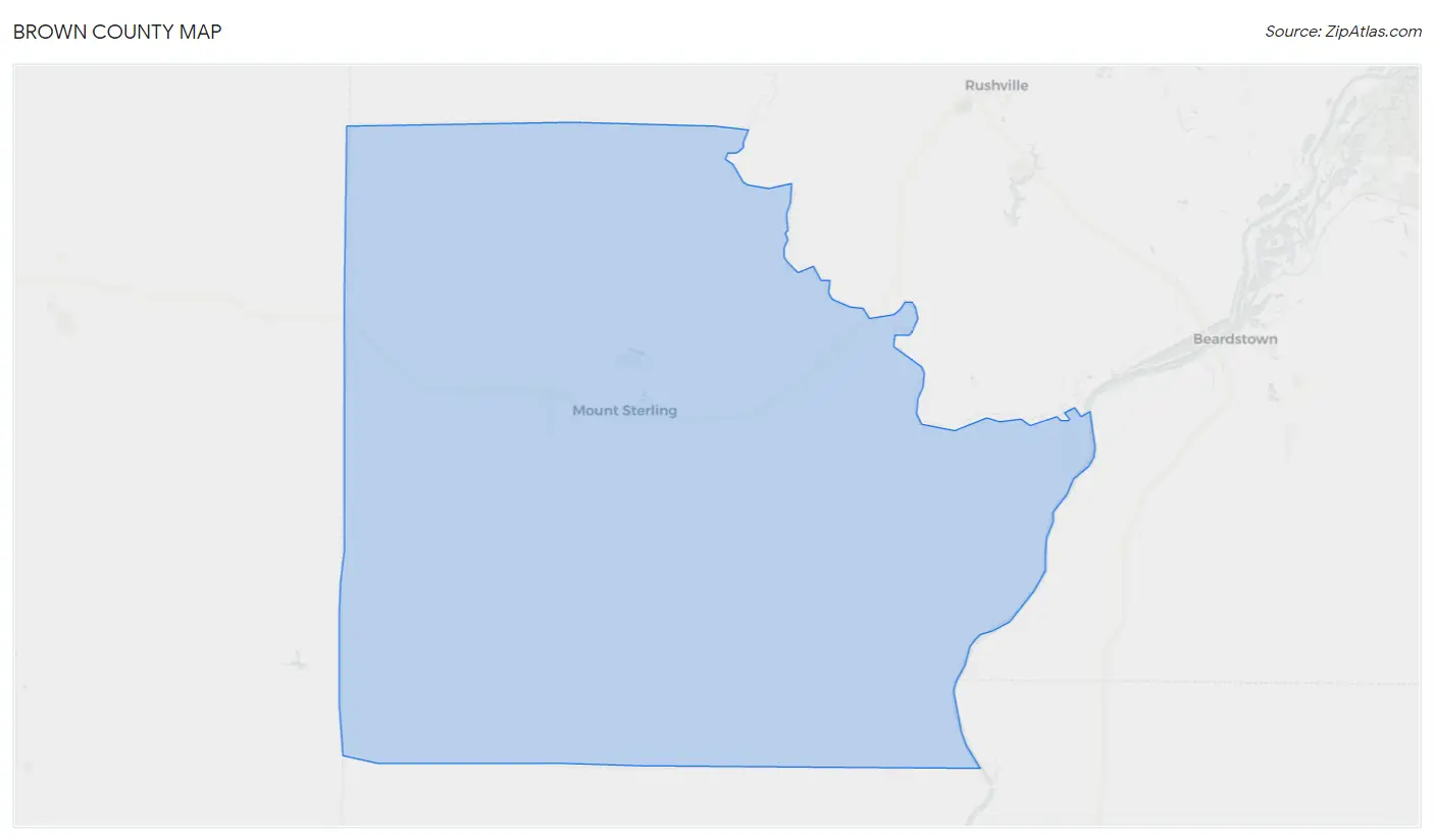 Brown County Map