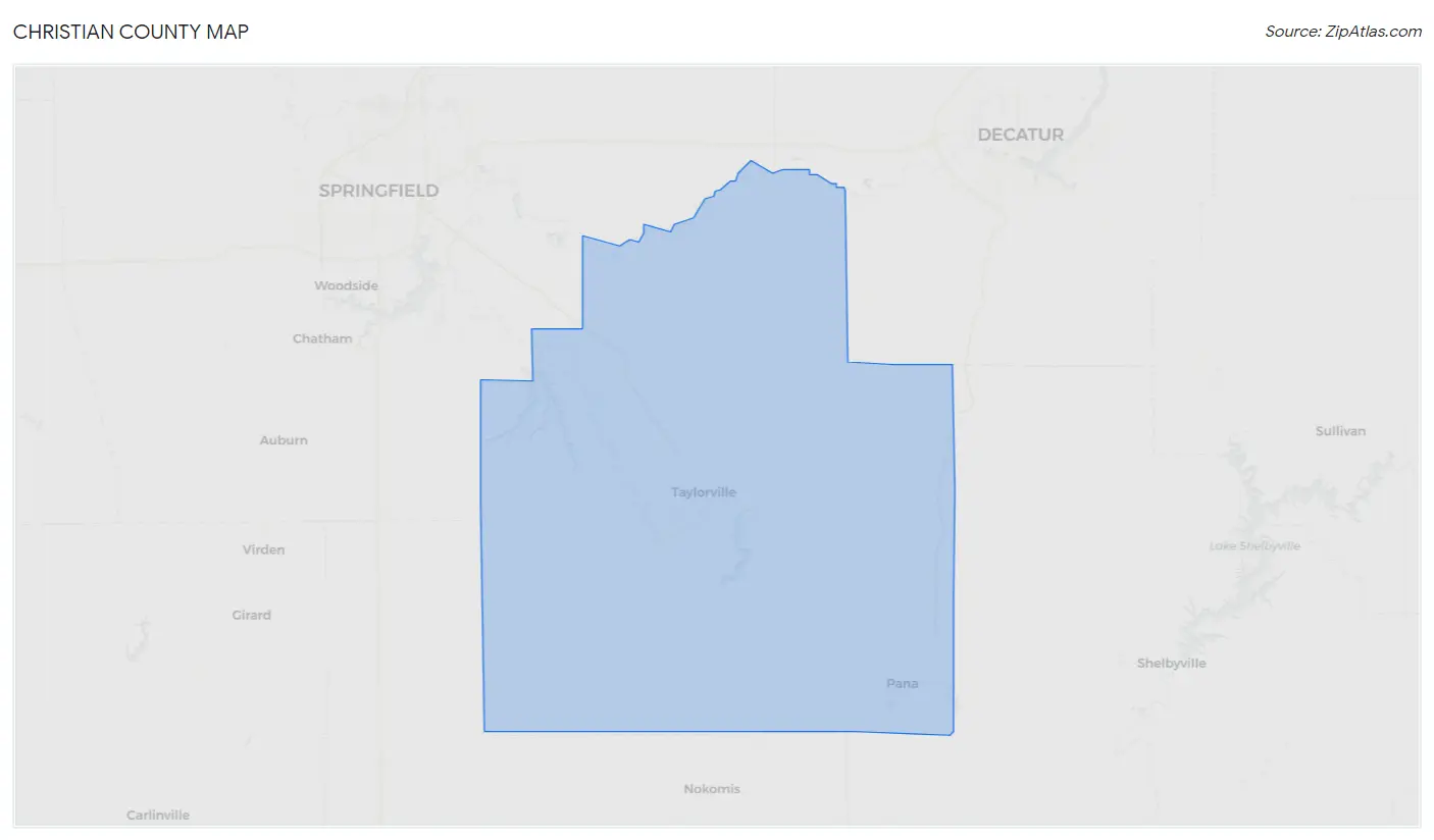 Christian County Map