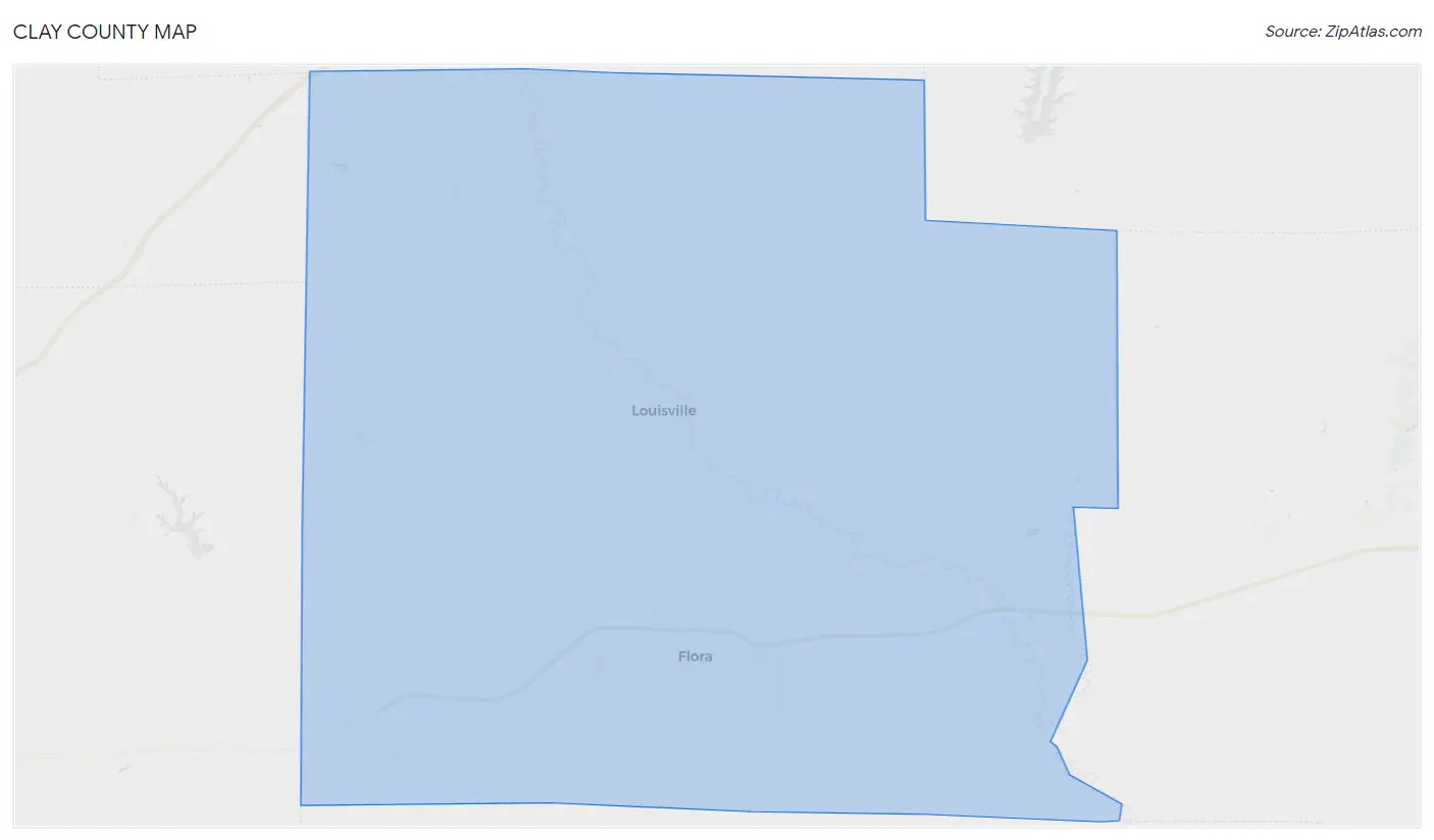Clay County Map
