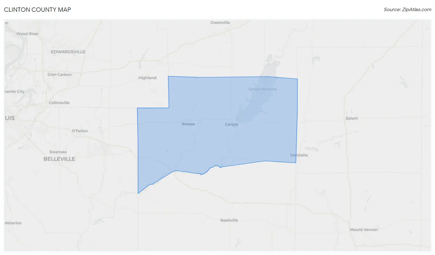 Clinton County Map