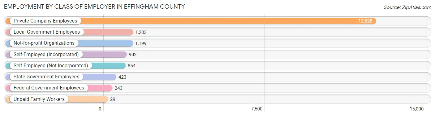 Employment by Class of Employer in Effingham County