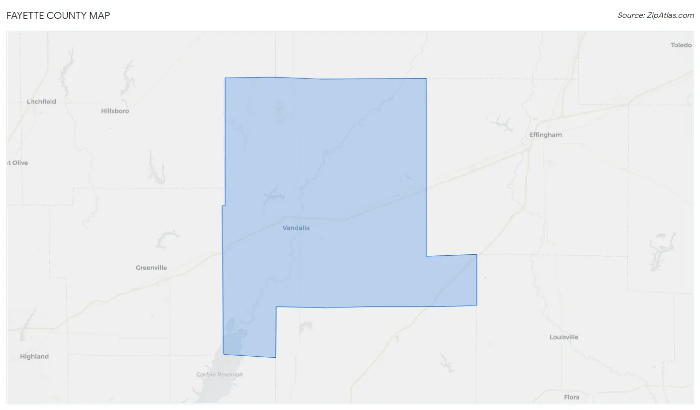 Fayette County Map
