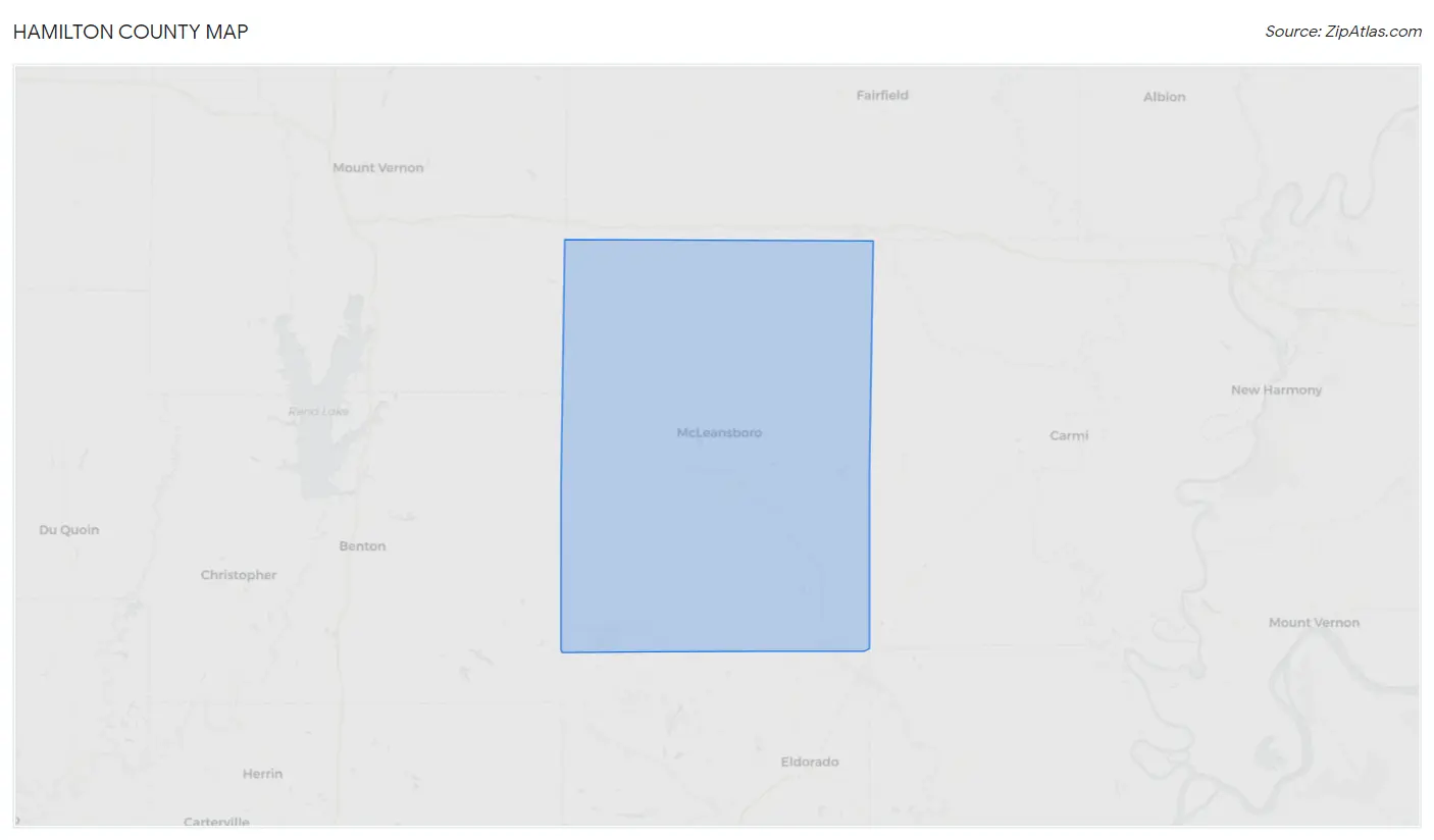 Hamilton County Map