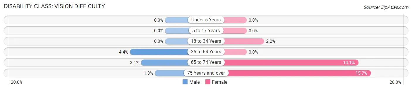 Disability in Hamilton County: <span>Vision Difficulty</span>