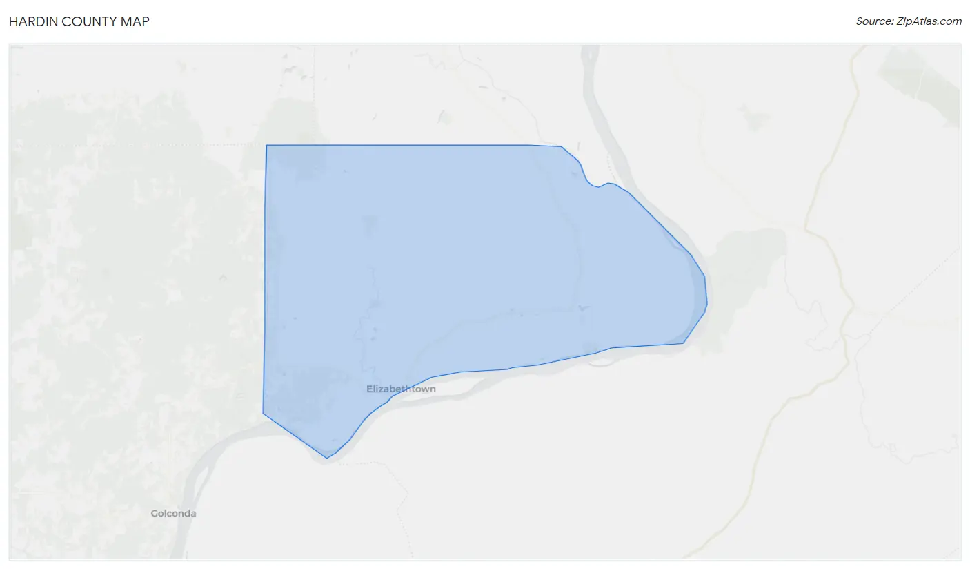 Hardin County Map