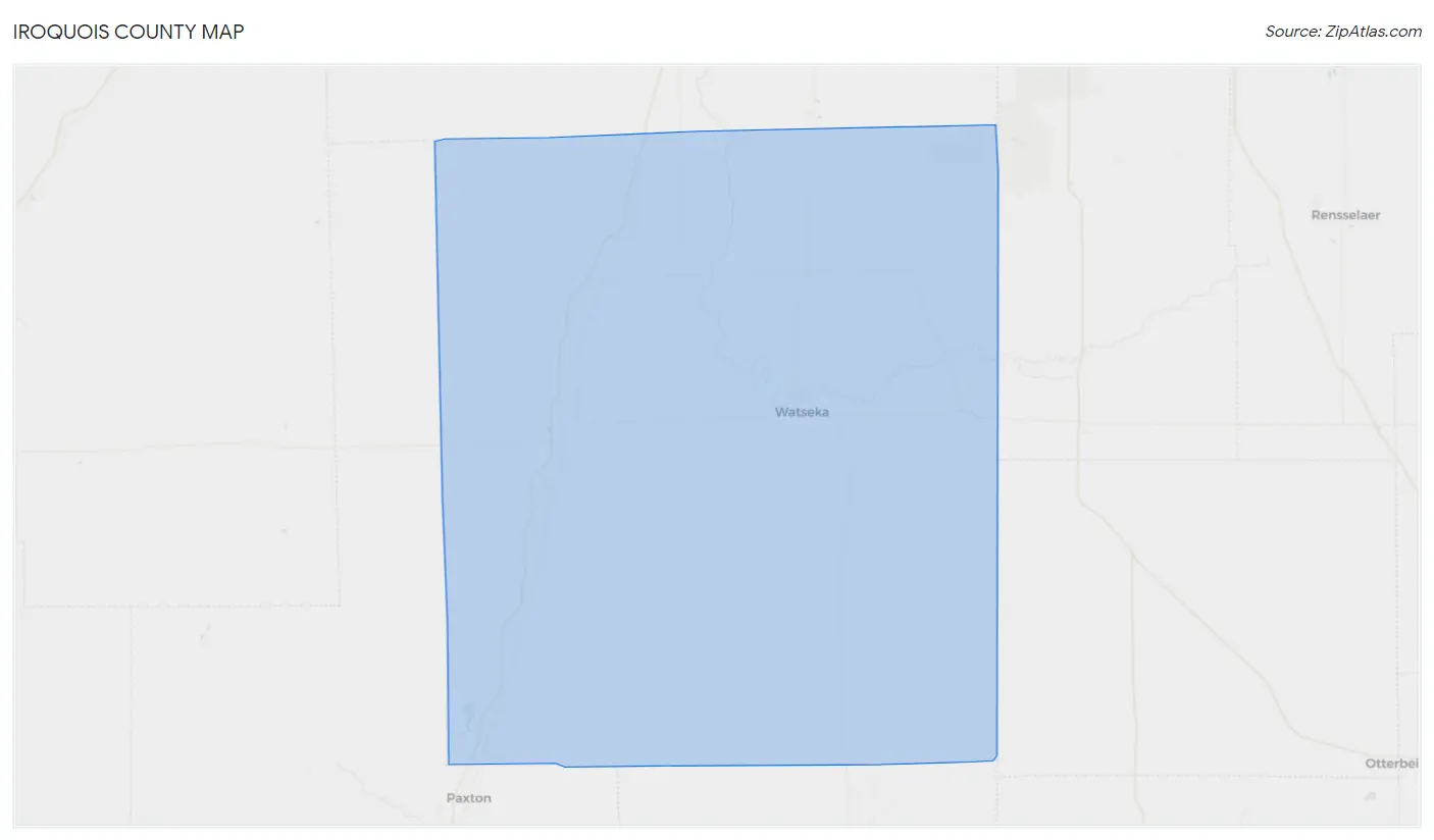 Iroquois County Map