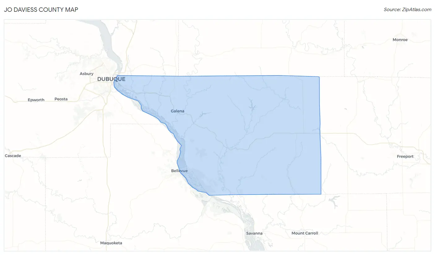 Jo Daviess County Map