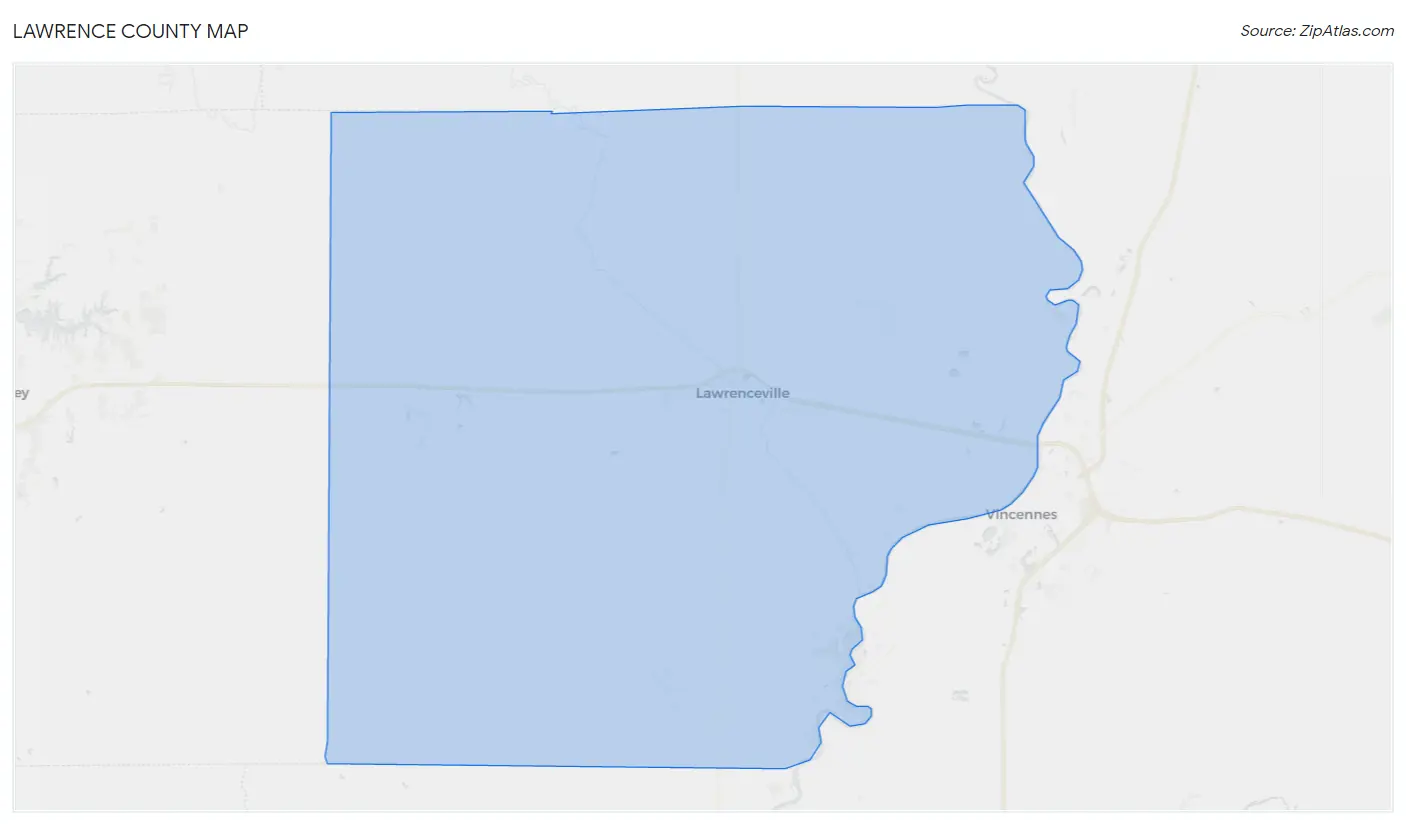 Lawrence County Map