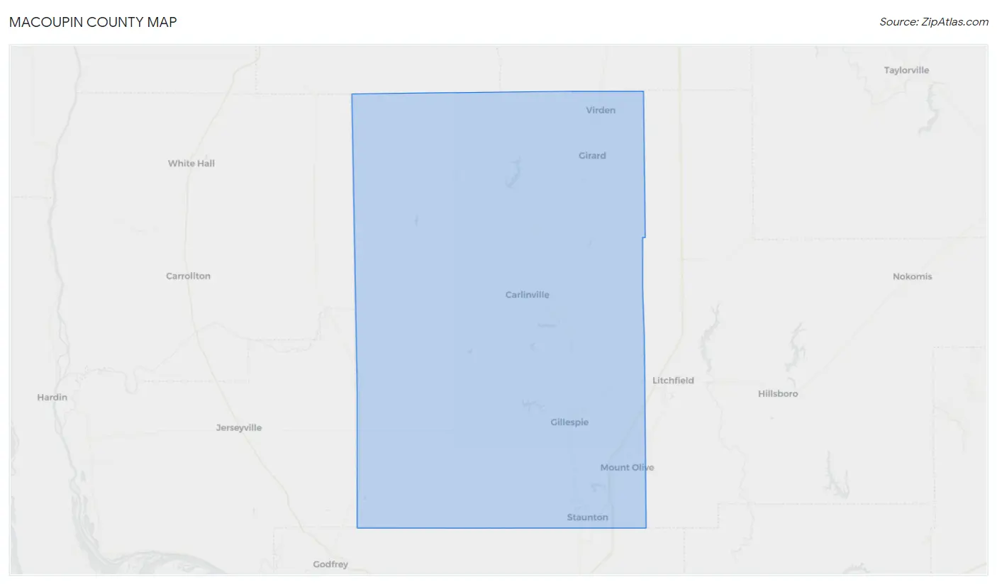 Macoupin County Map