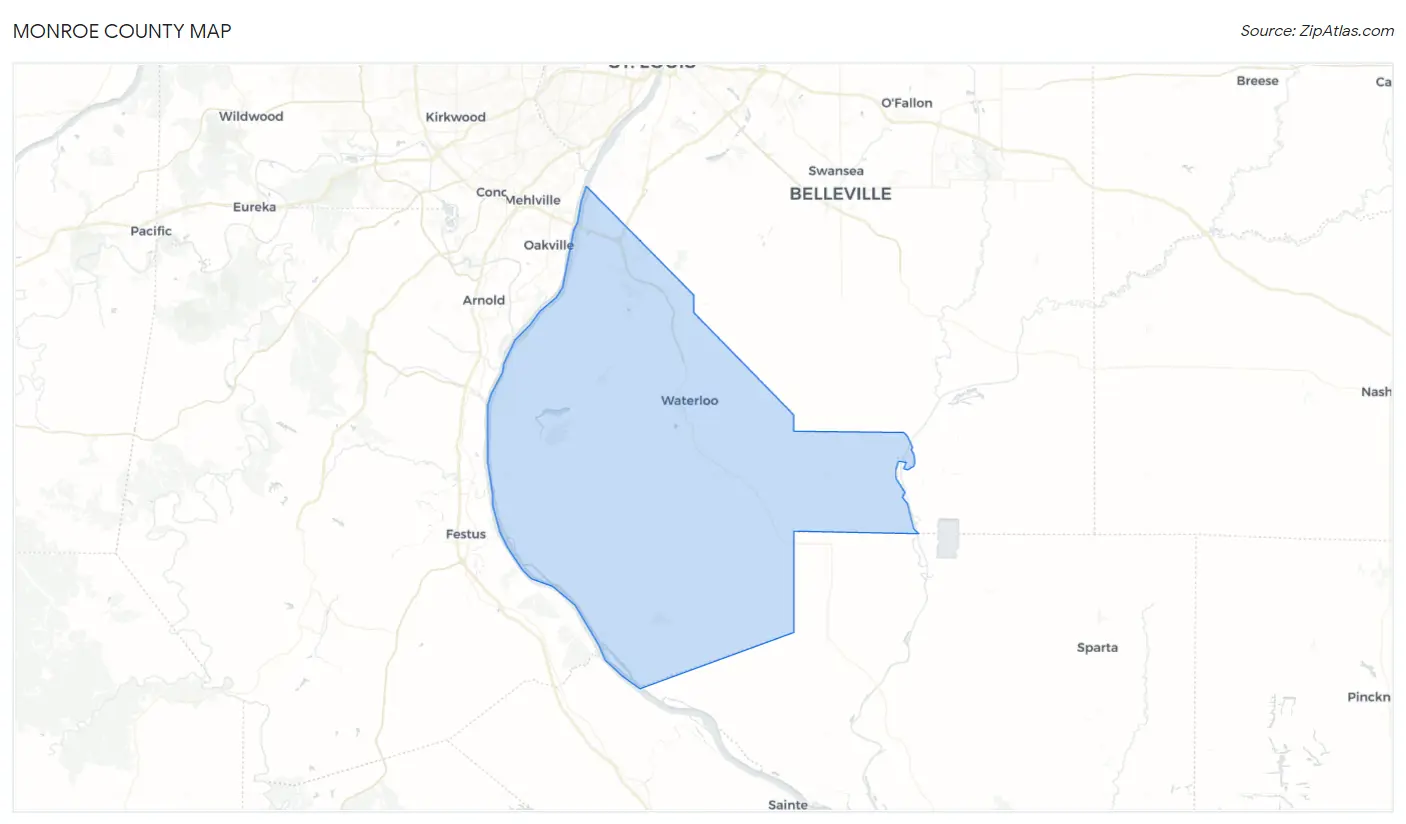 Monroe County Map