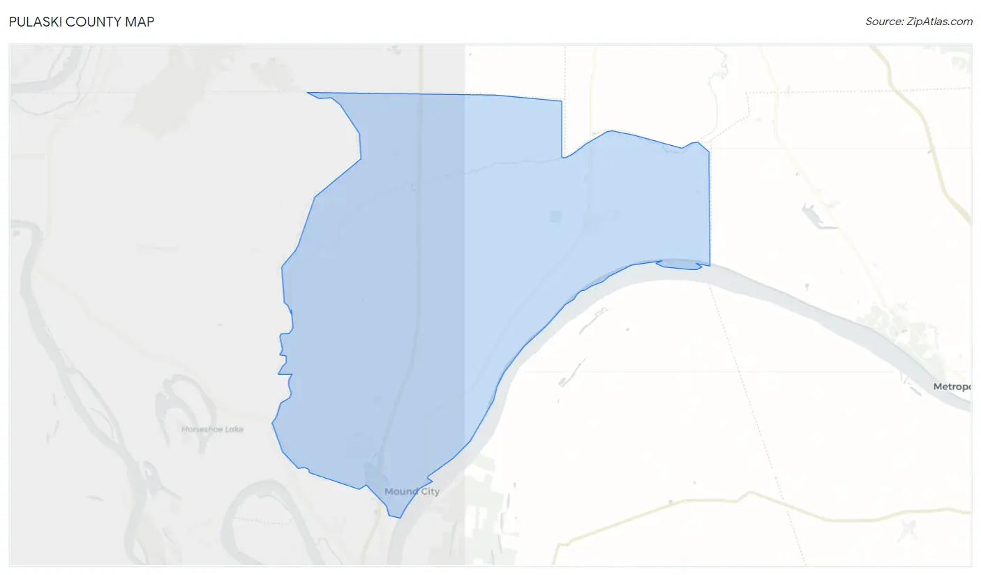 Pulaski County Map