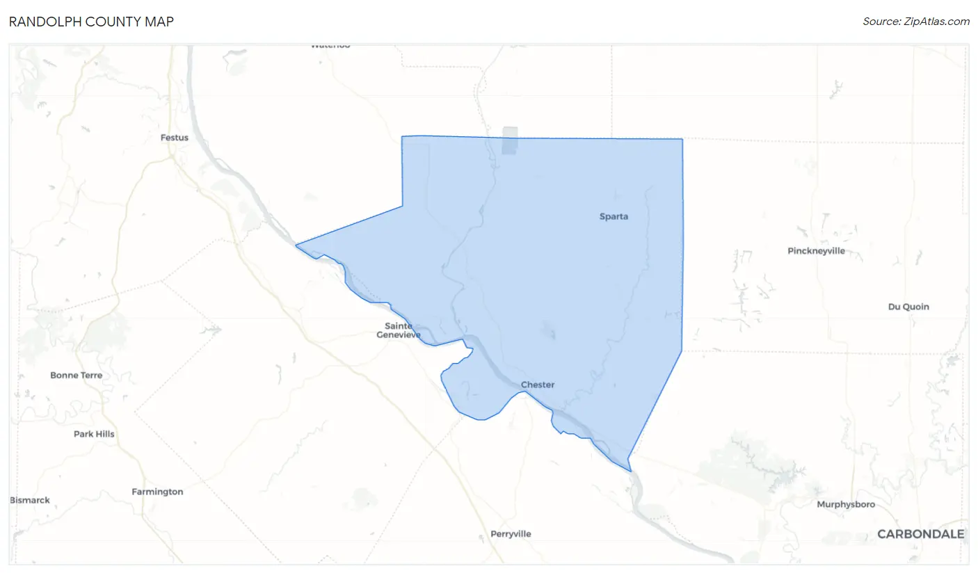 Randolph County Map
