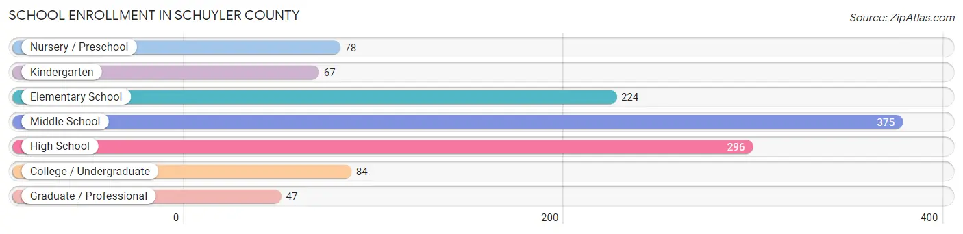 School Enrollment in Schuyler County