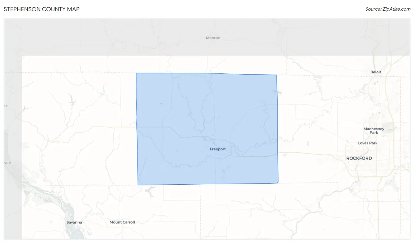 Stephenson County Map