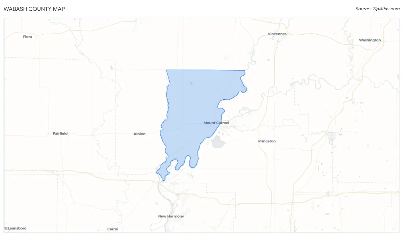 Wabash County Map