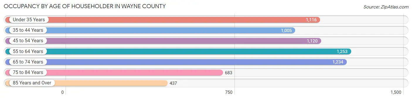 Occupancy by Age of Householder in Wayne County